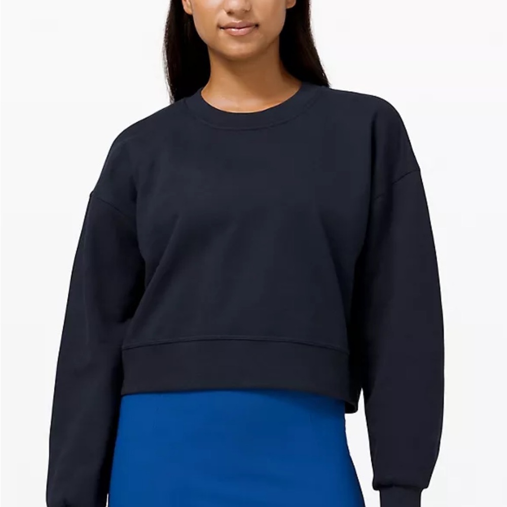 Lululemon Perfectly Oversized Cropped Crew French Terry